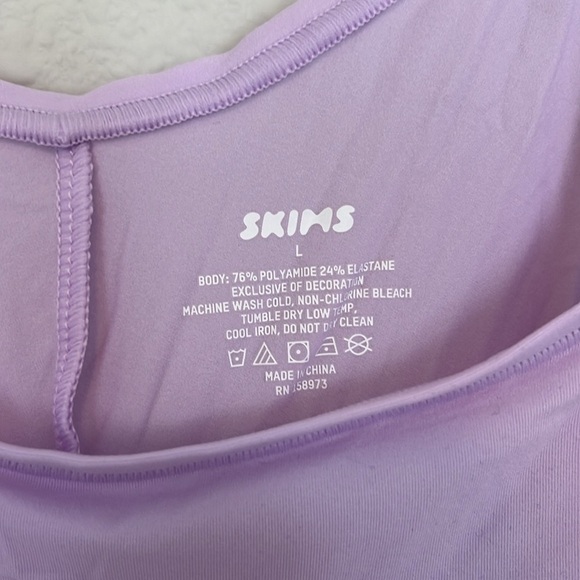 NWT SKIMS FITS EVERYBODY SLIP DRESS | Size L | Sugar Plum (purple) - Picture 4 of 6